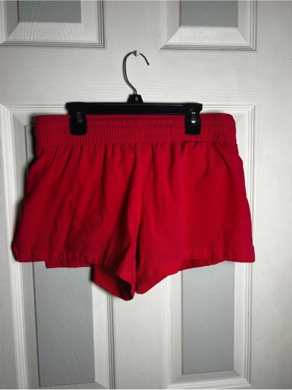 Fabletics pink/Red Women's Athletic Shorts with White Trim